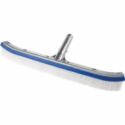 Kemtek 18 In Curved Back Pool Wall Brush W/ 1.5 In Polypropylene Bristles