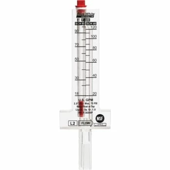 GENERIC Blue-White 2 In Horizontal Top Mount Flowmeter