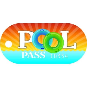 Tubular Design Pool Pass (100-Pack)