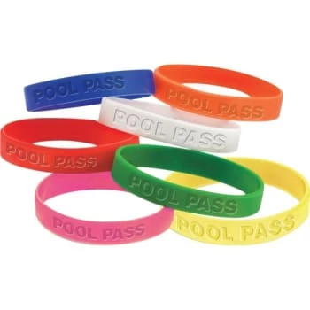 Youth Bracelet Pool Pass (White) (100-Pack)