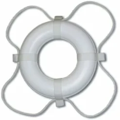 Poolstyle White 20 In. Ring Buoy Coast Guard Approved