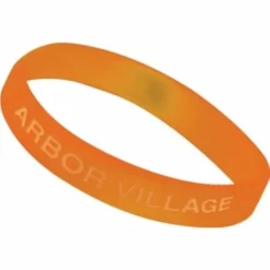 Custom Pool Pass Bracelet, Orange, Youth, Package Of 100