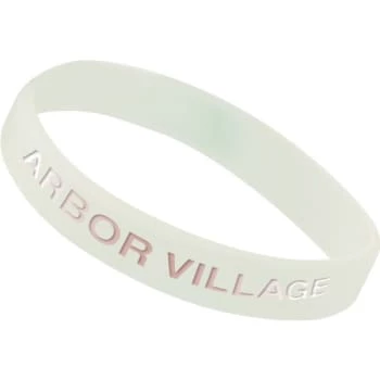 Custom Pool Pass Bracelet, White, Youth, Package Of 100