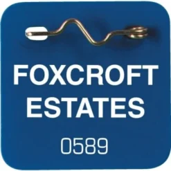 Hd Supply 1.75 X 1.75 In Blue Square Custom Vinyl Pool Pass (100-Pack)