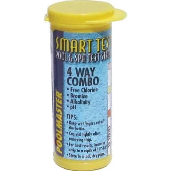 Poolmaster Smart Test 4-Way Swimming Pool And Spa Test Strips Package Of 50